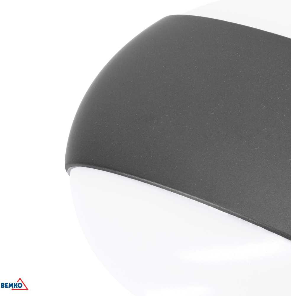 Sieninis šviestuvas Bemko 10W LED sieninis fasado šviestuvas VALANT, grafito sp., 4000K, IP65