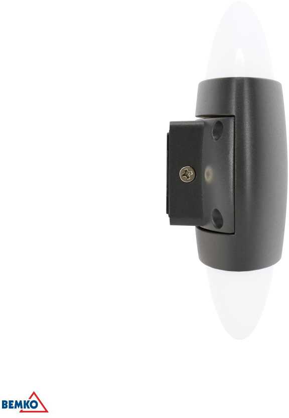 Sieninis šviestuvas Bemko 10W LED sieninis fasado šviestuvas VALANT, grafito sp., 4000K, IP65