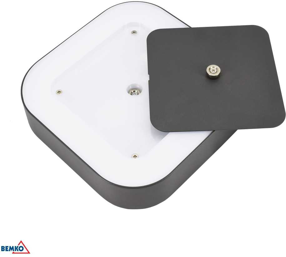 Sieninis šviestuvas Bemko 10W LED sieninis fasado šviestuvas VALIT, grafito sp., 3000K, IP65, 120°