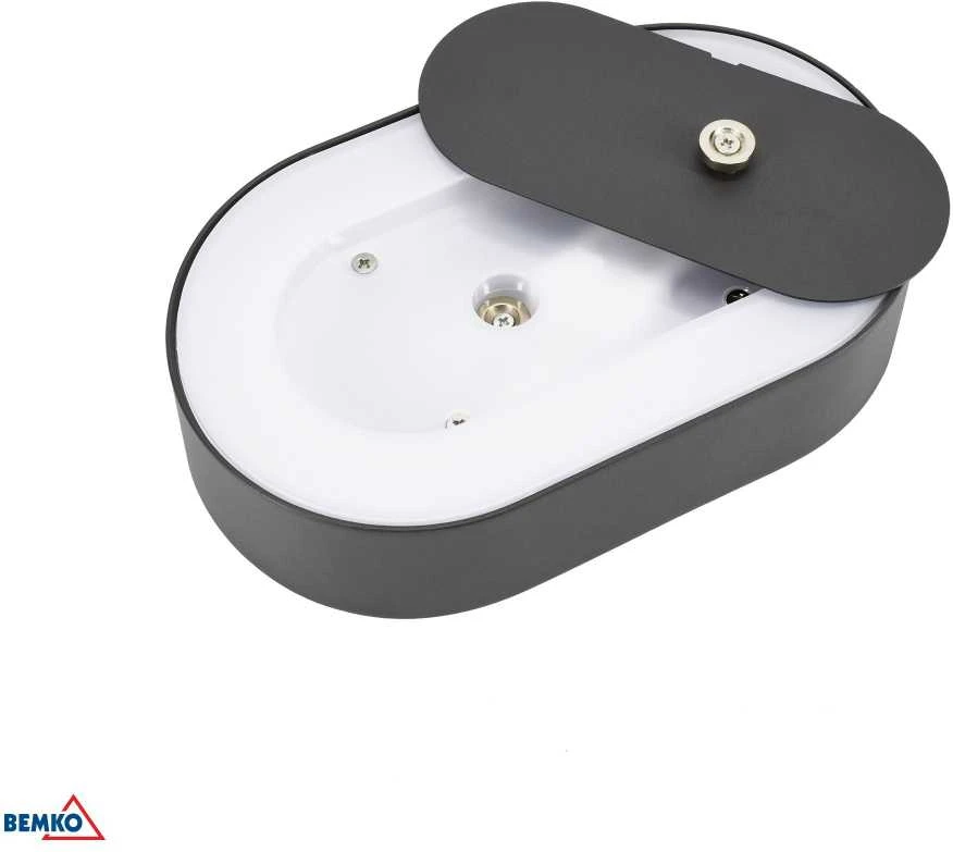 Sieninis šviestuvas Bemko 10W LED sieninis fasado šviestuvas VALIT, grafito sp., 4000K, IP65, 120°