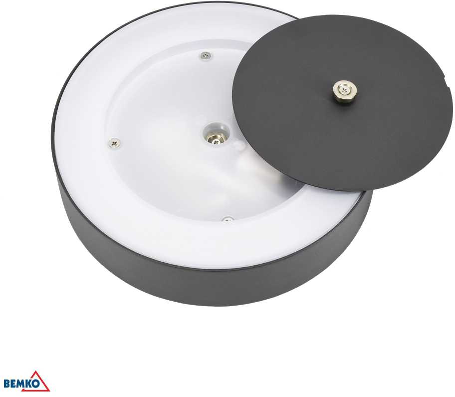 Sieninis šviestuvas Bemko 10W LED sieninis fasado šviestuvas VALIT, grafito sp., 3000K, IP65, 120°