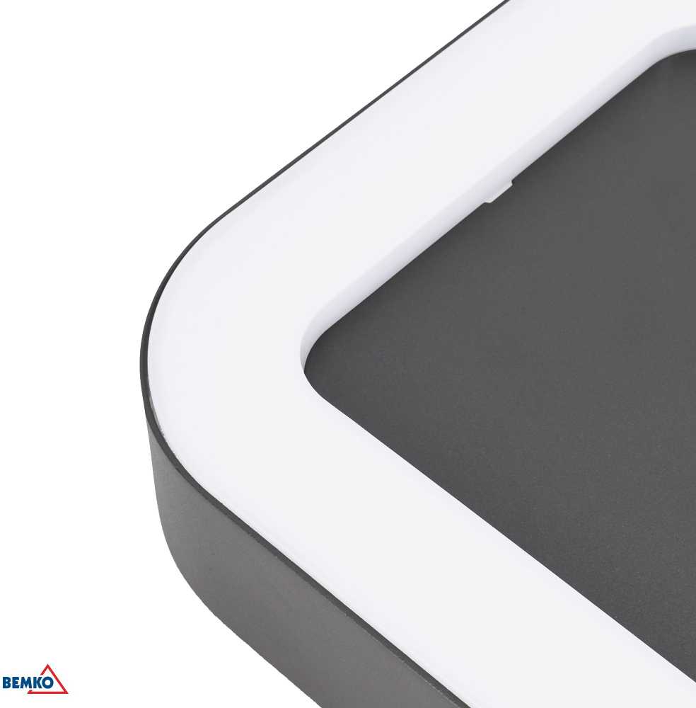 Sieninis šviestuvas Bemko 10W LED sieninis fasado šviestuvas VALIT, grafito sp., 4000K, IP65, 120°