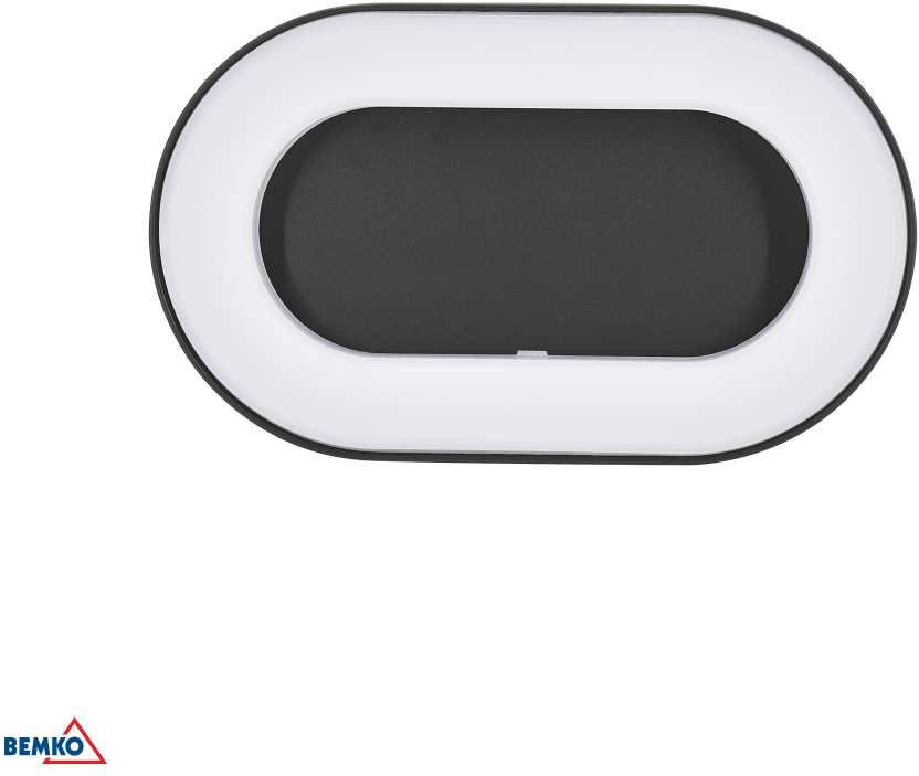 Sieninis šviestuvas Bemko 10W LED sieninis fasado šviestuvas VALIT, grafito sp., 3000K, IP65, 120°
