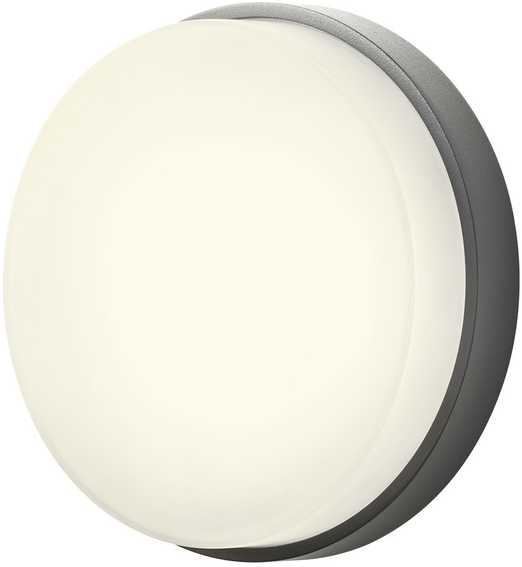 Sieninis šviestuvas 10W LED sieninis lauko šviestuvas URANIA, tamsiai pilkas, 3000K, IP65