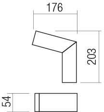 Sieninis šviestuvas 10W LED sieninis lauko šviestuvas WOODY, tamsiai pilkas, 3000K, IP54, 90510
