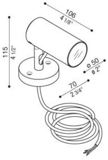 10W LED sieninis šviestuvas AGO WALL POWER, juodas, 3000K, 65°, IP66, dimeriuojamas