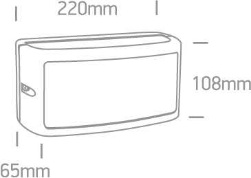 10W LED sieninis šviestuvas, antracito sp., 3000K, 67474A/AN/W