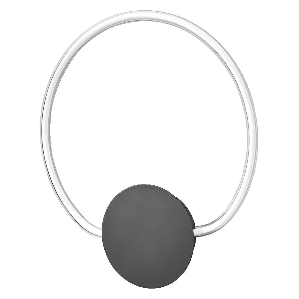 10W LED sieninis šviestuvas AURA, tamsiai pilkas, 3000K