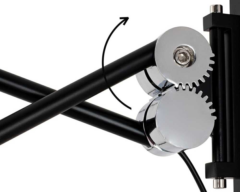 10W LED sieninis šviestuvas GEAR, juodas, 3000K