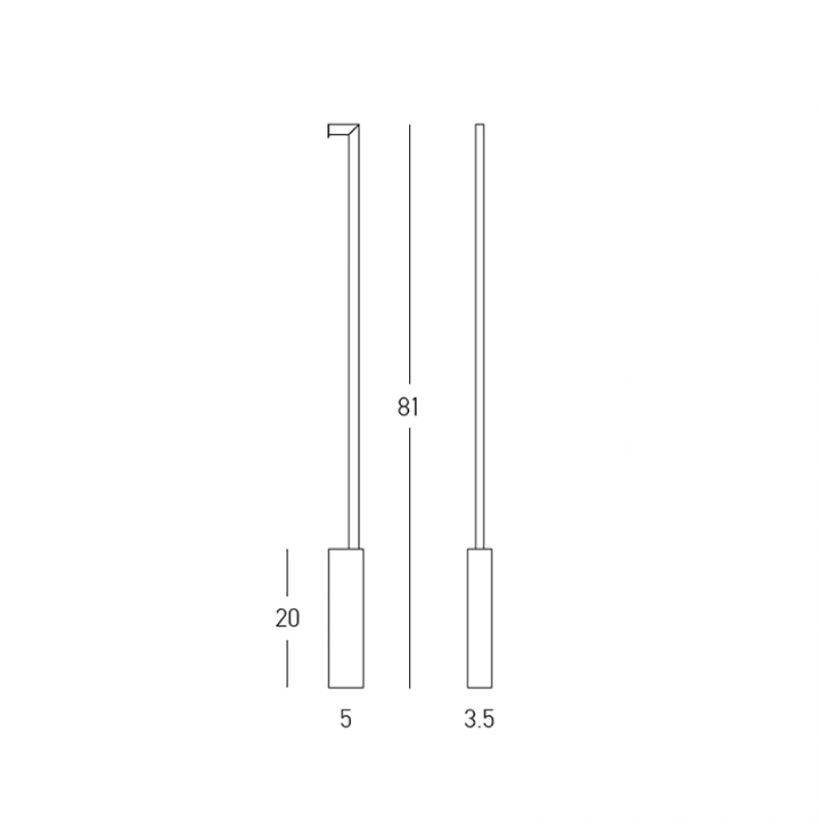 10W LED sieninis šviestuvas, juodas, 3000K, 25321