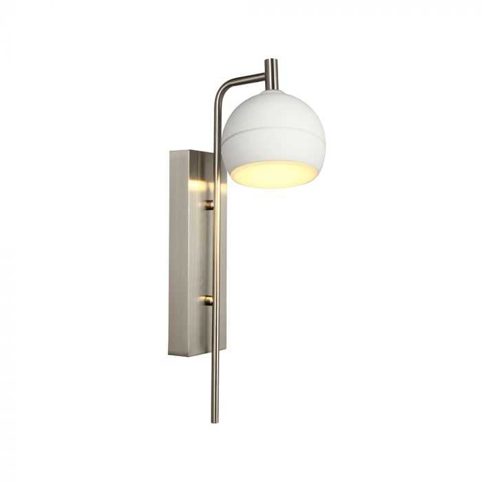 10W LED sieninis šviestuvas, nikelio/baltos sp., 3000K