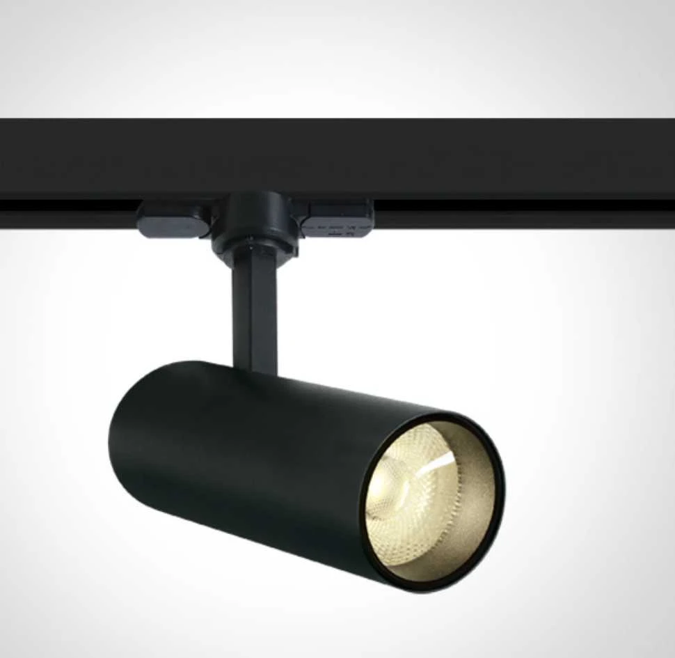 10W LED šviestuvas į bėgelius, juodas, 3000K, 65642AT/B/W