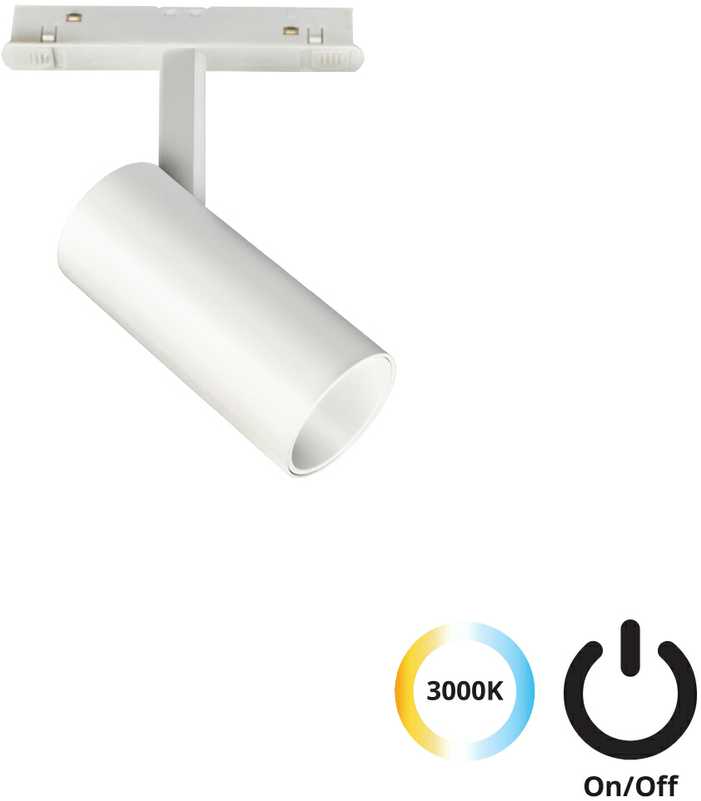 10W LED šviestuvas į magnetinius bėgelius MAGNETIC, baltas, 3000/4000/6000K, 4244001S