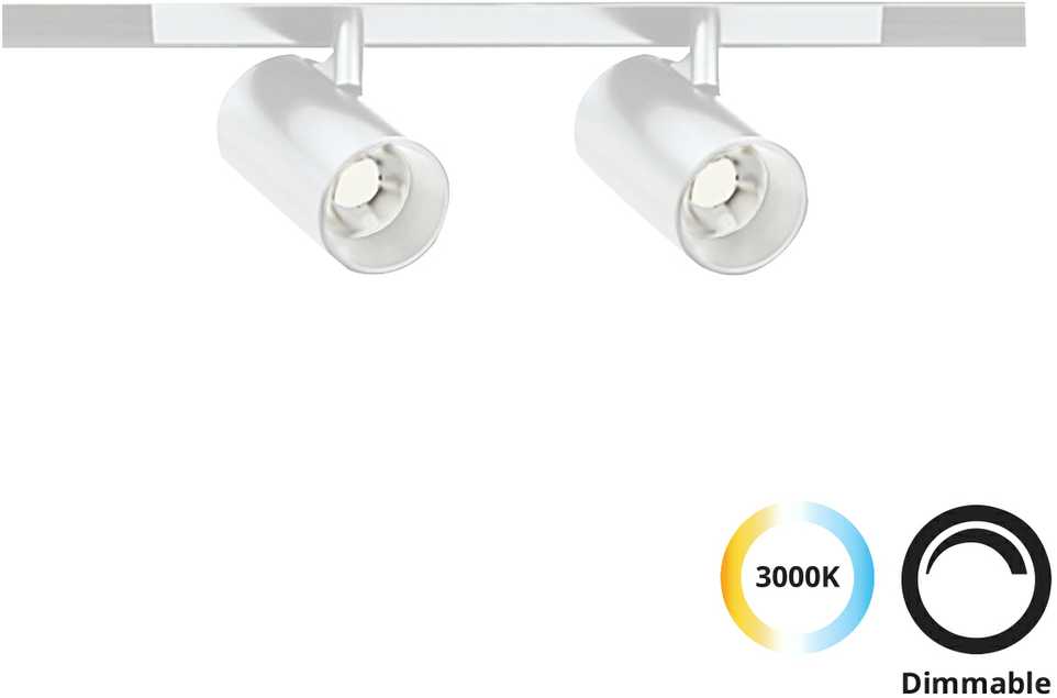 10W LED šviestuvas į magnetinius bėgelius SLIM MAGNETIC, baltas, 3000K, dimeriuojamas, 4288901