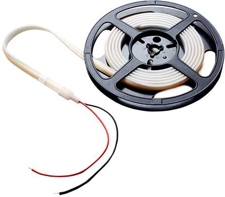 10W/m LED COB juosta, 24V, 6000K, 5m ritė, IP65
