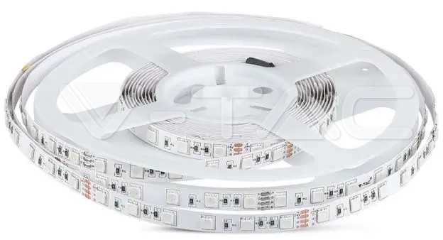 V-tac 10W/m LED juosta, 24V, 60LED/m, 6500K, 5 metrų ritė