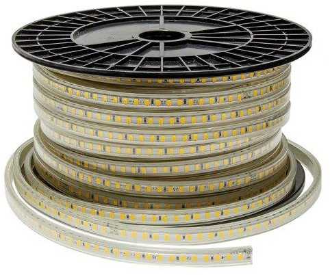 10W/m LED juosta OPTONICA, 220V, 6000K, 120 LED/m, IP65, 50m ritė