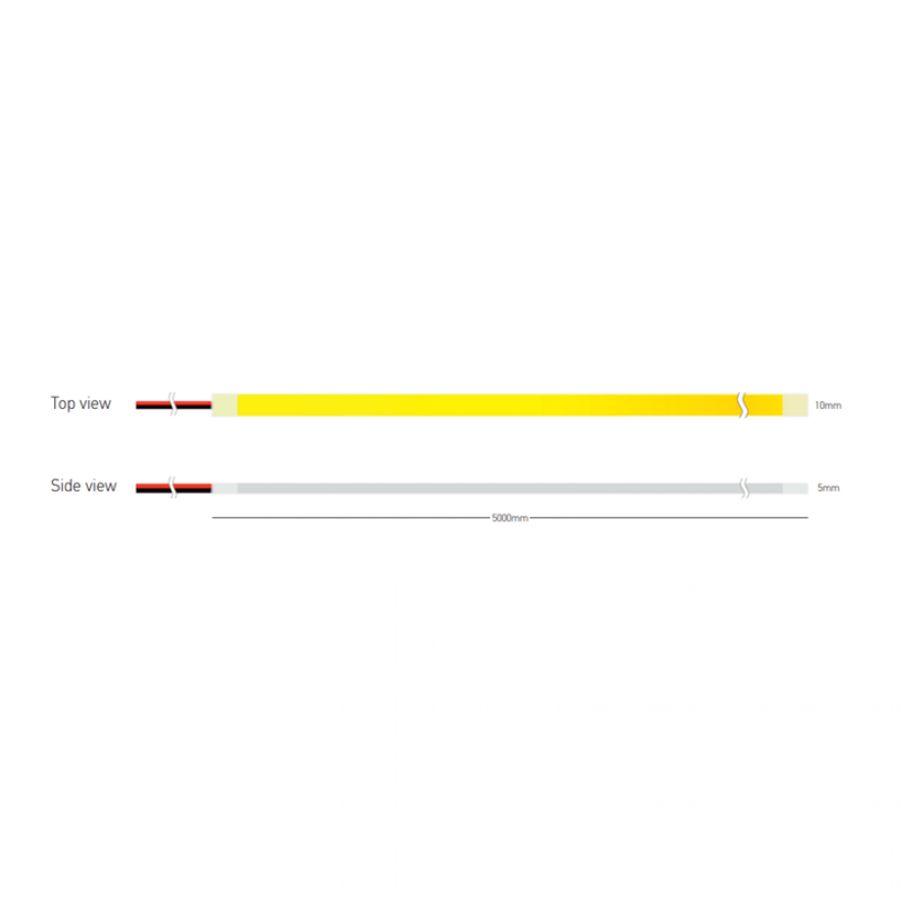 10W/m LED NEON juosta, 24V, 480LEDs/m, 2700K, IP20, 5m ritė, LS63