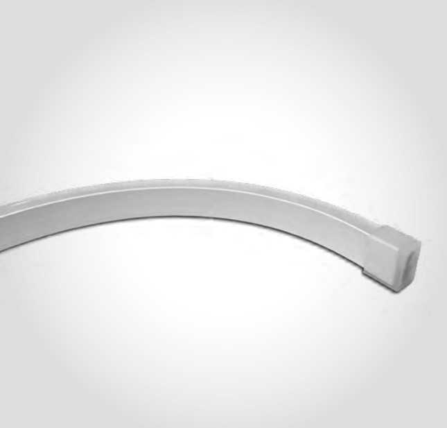 10W/m LED NEONFLEX juosta, 24V, 3000K, IP66, 5m ritė, 7841A/W
