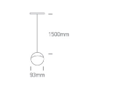 10W pakabinamas šviestuvas į magnetines sistemas, juodas, 3000K, 42136/B/W