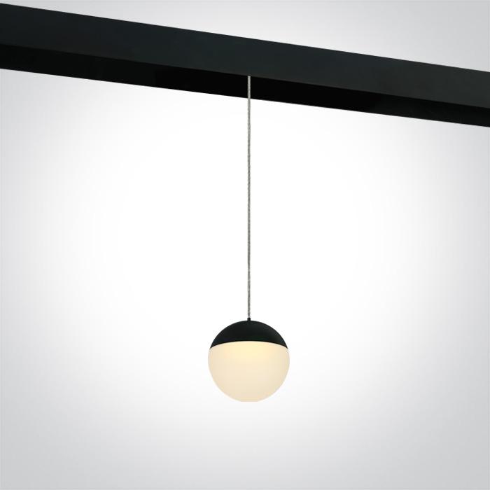 10W pakabinamas šviestuvas į magnetines sistemas, juodas, 3000K, 42136/B/W