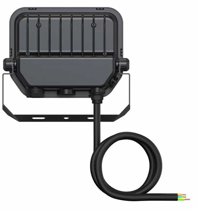 Ledvance 11/16W LED prožektorius FL AREA V, juodas, 4000K, IP66, 48°x85°