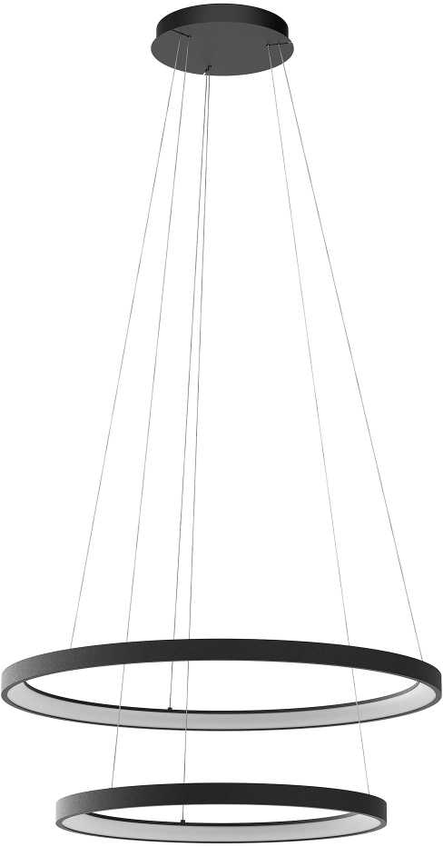110W LED pakabinamas šviestuvas ICONIC, juodas, 3000/4000K, dimeriuojamas, 01-3922