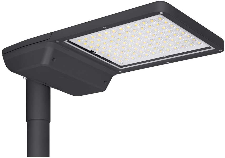 115W LED gatvės šviestuvas FLEX LARGE 1DIM, tamsiai pilkas, 4000K, IP66, 165x55°