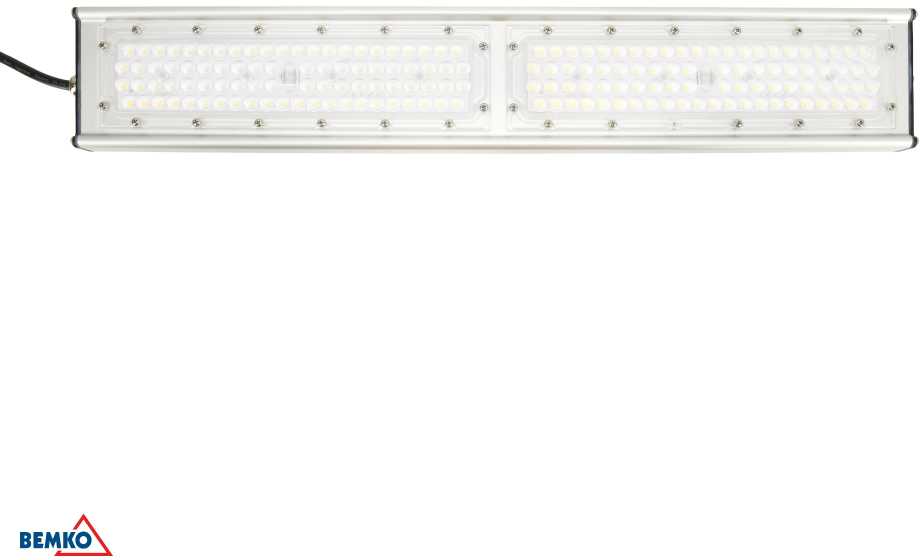 115W LED linijinis pramoninis šviestuvas MASTER STANDARD, anoduoto aliuminio sp., 4000K, IP65