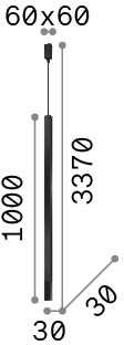 11,5W LED pakabinamas šviestuvas ULTRATHIN, žalvario sp., 3000K, 339757