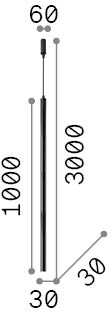 11,5W LED pakabinamas šviestuvas ULTRATHIN, žalvario sp., 3000K, 339733