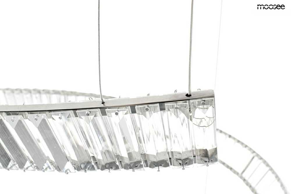 115W LED pakabinamas šviestuvas WAVE CORDON 2B, chromo sp., 3000K