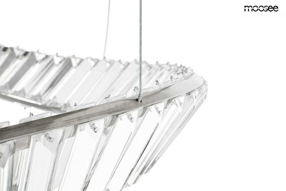 115W LED pakabinamas šviestuvas WAVE CORDON 2B, chromo sp., 3000K