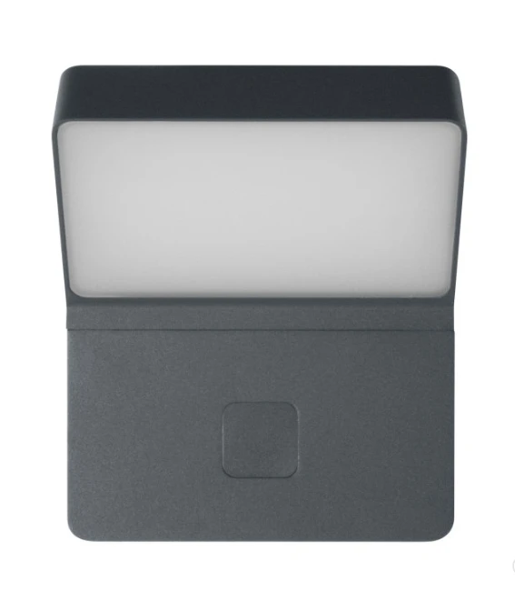 11,5W LED sieninis šviestuvas ENDURA STYLE WALL WIDE, su judesio davikliu, tamsiai pilkas, 3000K