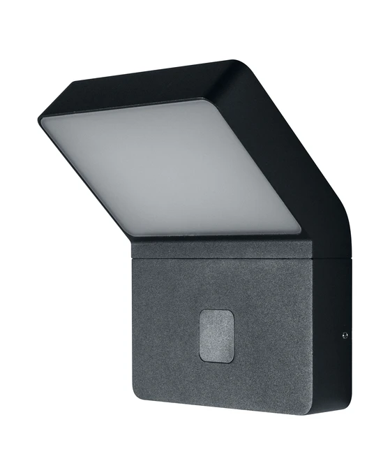 11,5W LED sieninis šviestuvas ENDURA STYLE WALL WIDE, su judesio davikliu, tamsiai pilkas, 3000K