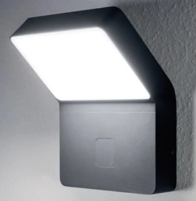 11,5W LED sieninis šviestuvas ENDURA STYLE WALL WIDE, su judesio davikliu, tamsiai pilkas, 3000K