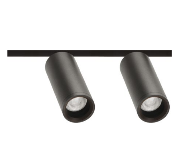 11,6W dvigubas šviestuvas į magnetines sistemas FIT 35 48V, 3000K, juodas