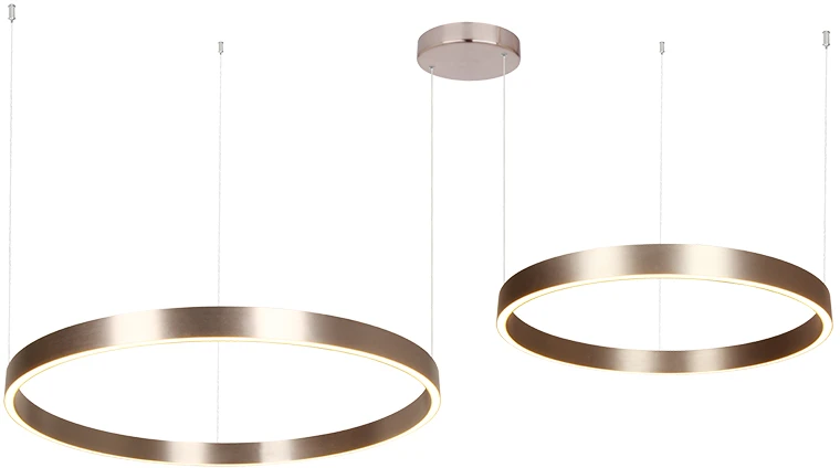 118W LED pakabinamas šviestuvas, rudas, 3000K, dimeriuojamas, šviečia į viršų ir į apačią, 25374