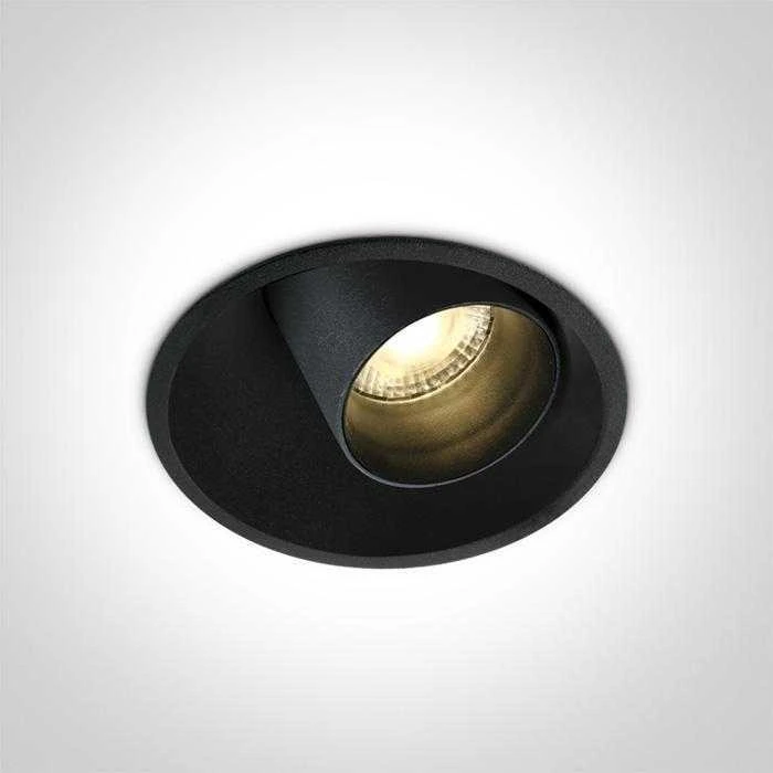 11W LED įleidžiamas pakreipiamas šviestuvas, juodas, 3000K, 11111C/B/W