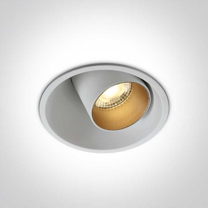11W LED įleidžiamas pakreipiamas šviestuvas, baltas, 3000K, 11111C/W/W