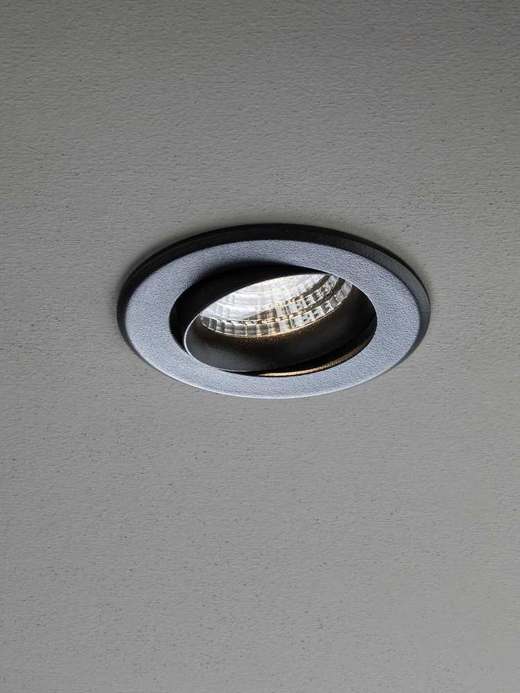 11W LED įleidžiamas pakreipiamas šviestuvas MT 145 LED, juodas, 3000K