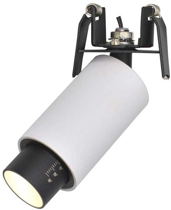 11W LED įleidžiamas šviestuvas, baltos/juodos sp., 3000K, 1928