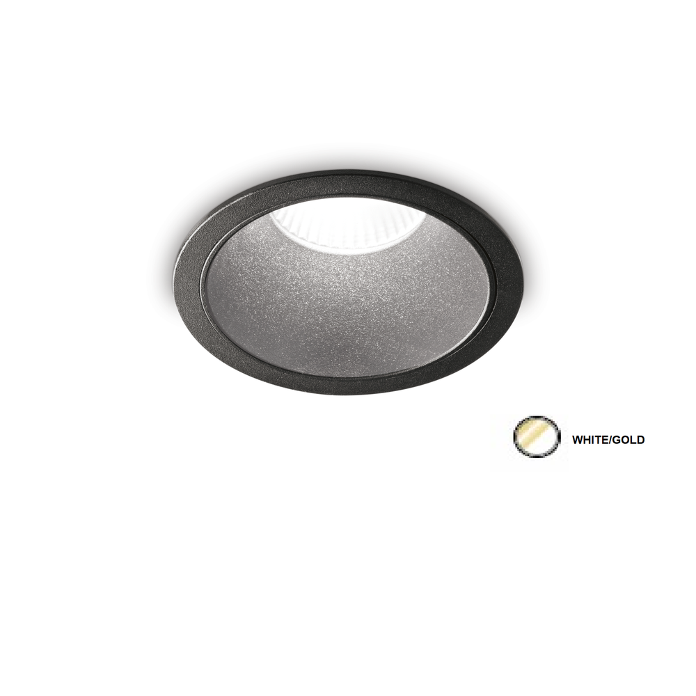 11W LED įleidžiamas šviestuvas GAME, baltos/aukso sp., 4000K, 341361