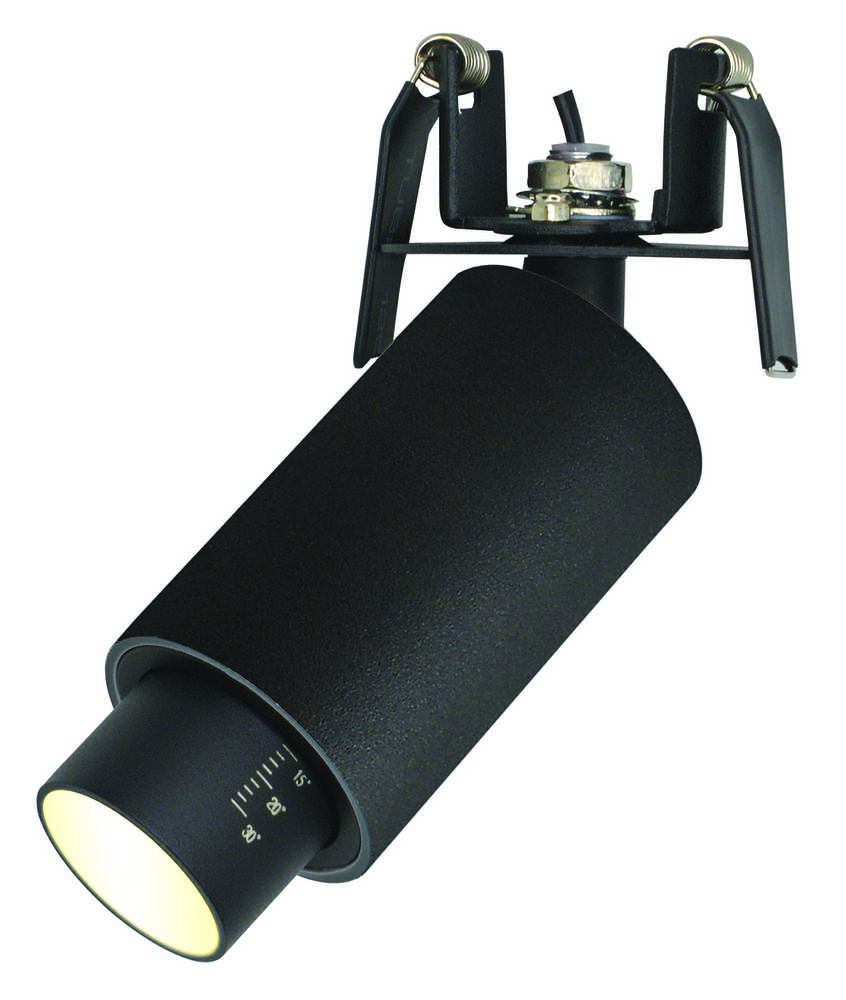11W LED įleidžiamas šviestuvas, juodas, 3000K, 1928-B