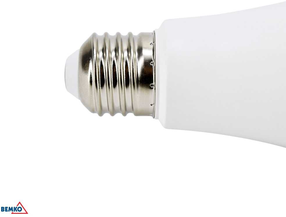 Bemko 11W LED lemputė, E27, 3000K, 220°, su šviesos jutikliu