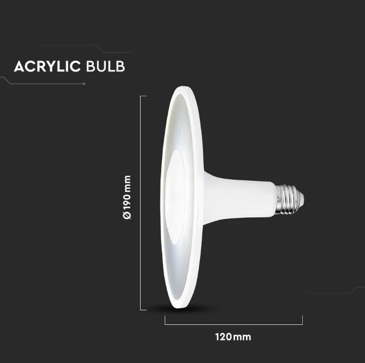 Samsung 11W LED lemputė V-TAC, UFO, 3000K, E27, balta