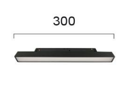 Pakabinamas šviestuvas 11W LED linijinis šviestuvas į magnetines sistemas VIOKEF MAGNETIC, juodas, 3000/4000/6000K, 4244300S