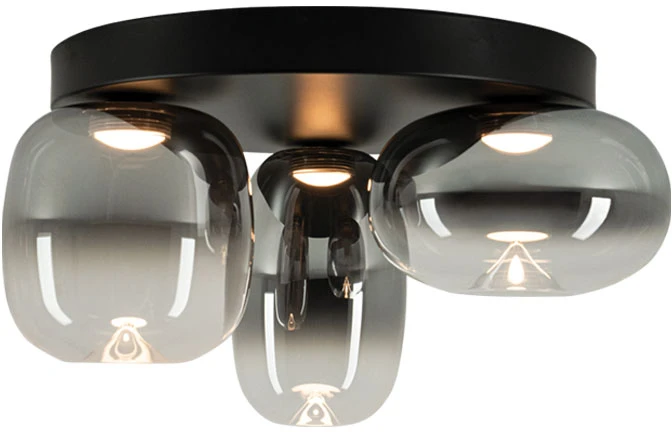 11W LED lubinis šviestuvas, juodos/pilkos sp., 3000K, 2615