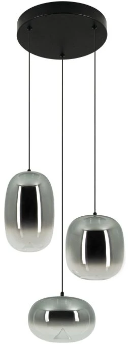 11W LED pakabinamas šviestuvas, juodos/pilkos sp., 3000K, 2613