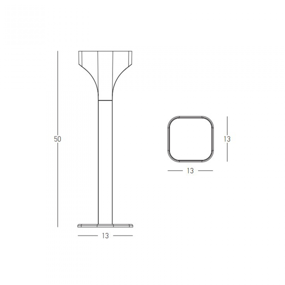 11W LED pastatomas lauko šviestuvas, grafito sp., 3000K, IP65, E356